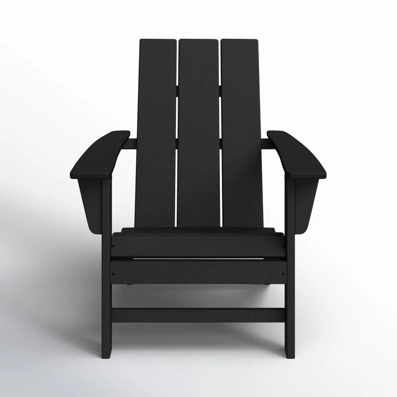 Modern Adirondack 3 Piece Seating Group Black