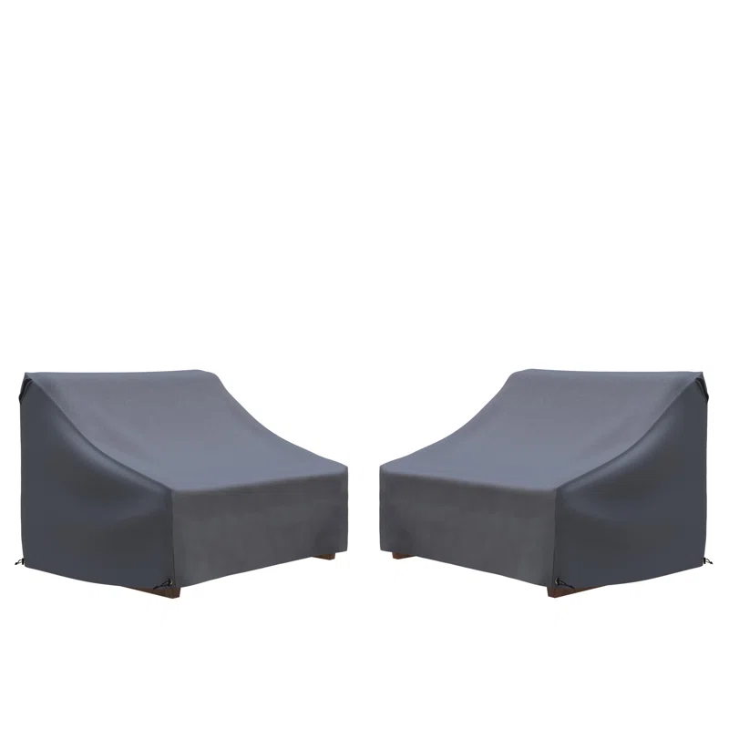 Louise Patio Chair with Cushions (Set of 2) Teak Frame/White Cushion