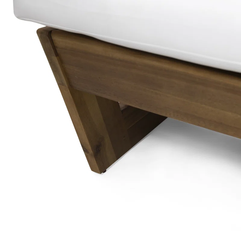 Louise Patio Chair with Cushions (Set of 2) Teak Frame/White Cushion