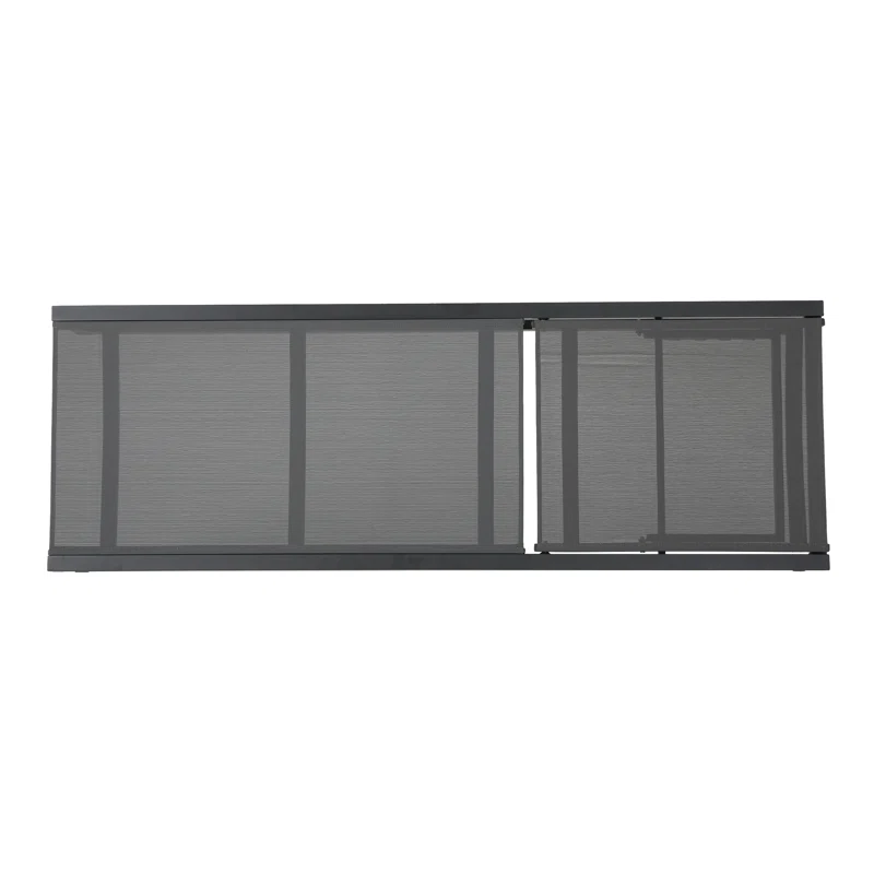 Clian 26.5'' Outdoor Aluminum Chaise Lounge Set (Set of 2) Dark Gray/Black