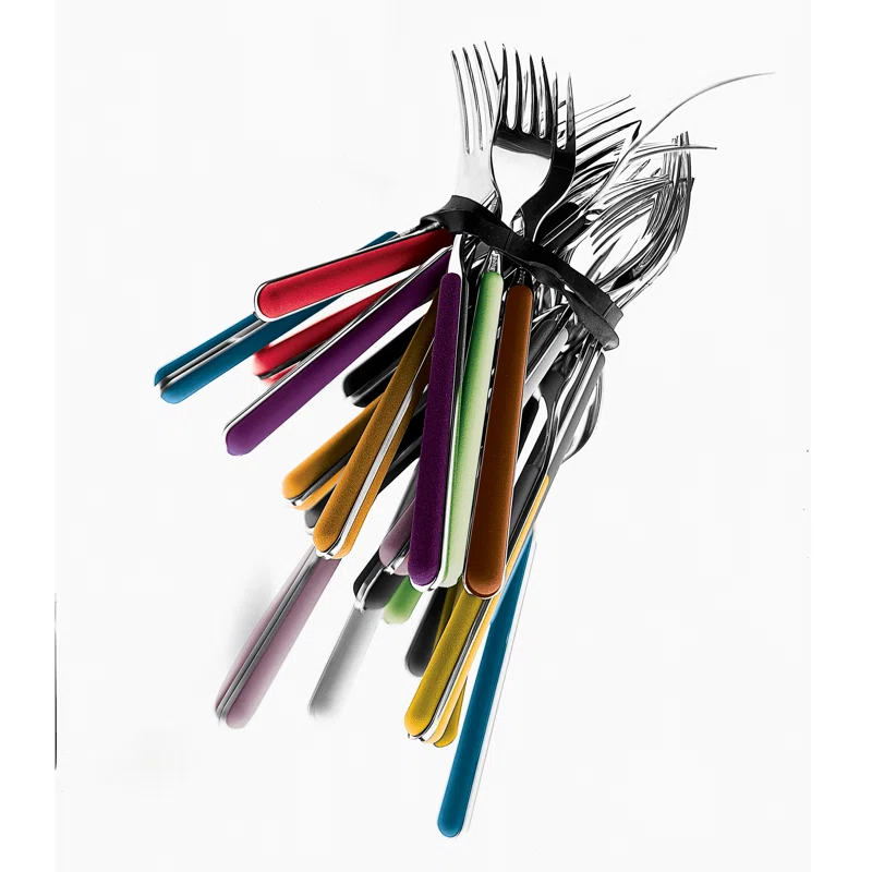 MEPRA Fantasia Stainless Steel Flatware Set (5 Pieces) Electric Blue