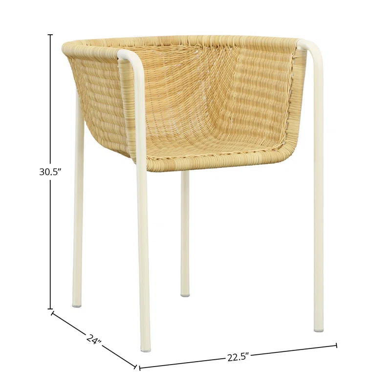 Catania Metal Outdoor Dining Armchair