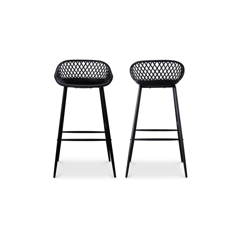 Newark Patio Bar Stool (Set of 2) 29",Black