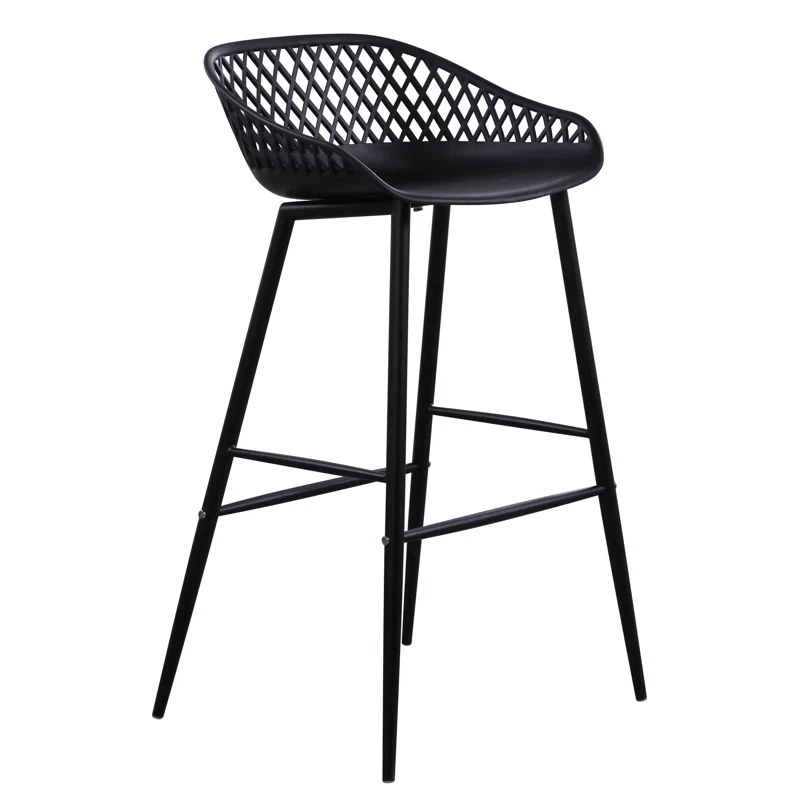 Newark Patio Bar Stool (Set of 2) 29",Black