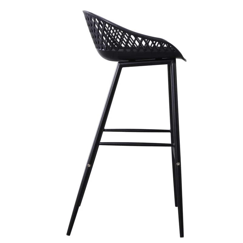 Newark Patio Bar Stool (Set of 2) 29",Black