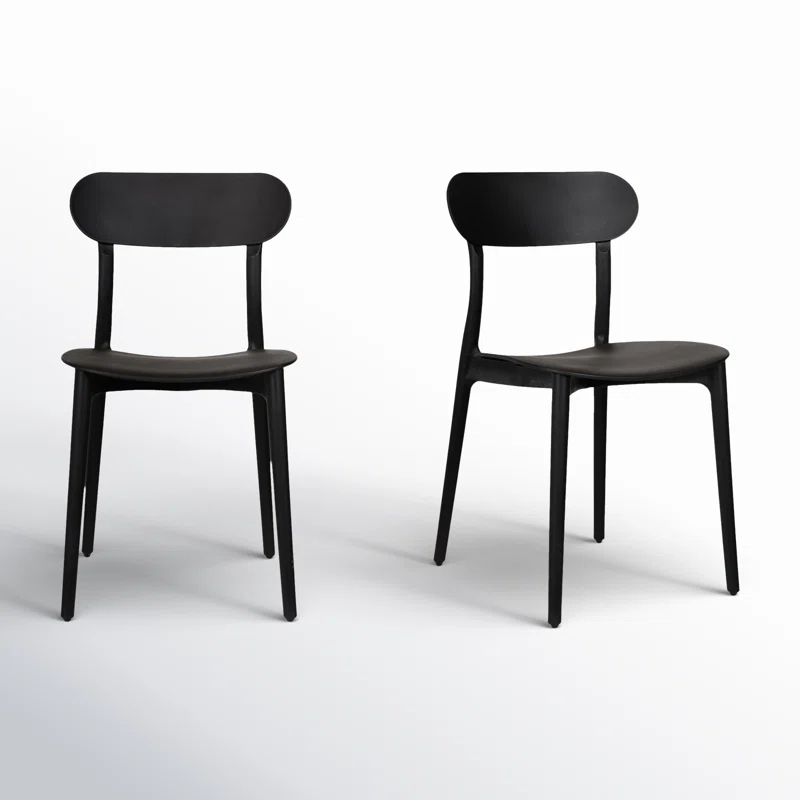 Kent Outdoor Dining Chair (Set of 2) Black
