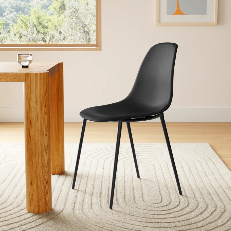 Sylvester Indoor/Outdoor Dining Chair (Set of 4) Black