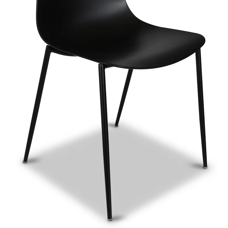 Sylvester Indoor/Outdoor Dining Chair (Set of 4) Black