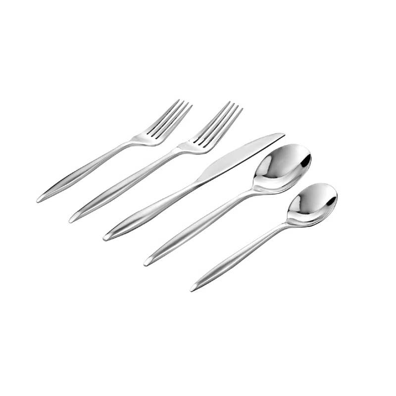 Milano 20 Piece 18/10 Stainless Steel Flatware Set, Service for 4 Satin Stainless