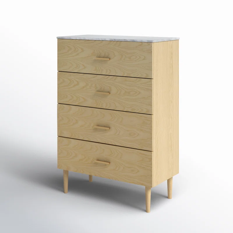 Dondi 4 Drawer 36" W Chest Natural Ash