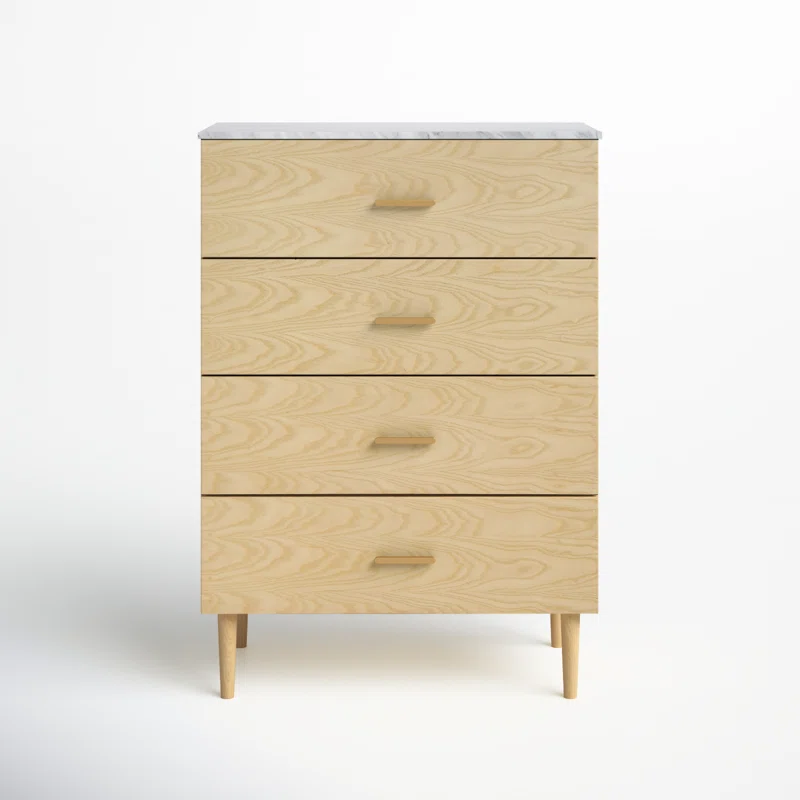 Dondi 4 Drawer 36" W Chest Natural Ash