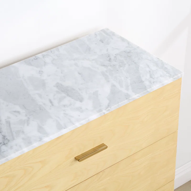 Dondi 4 Drawer 36" W Chest Natural Ash