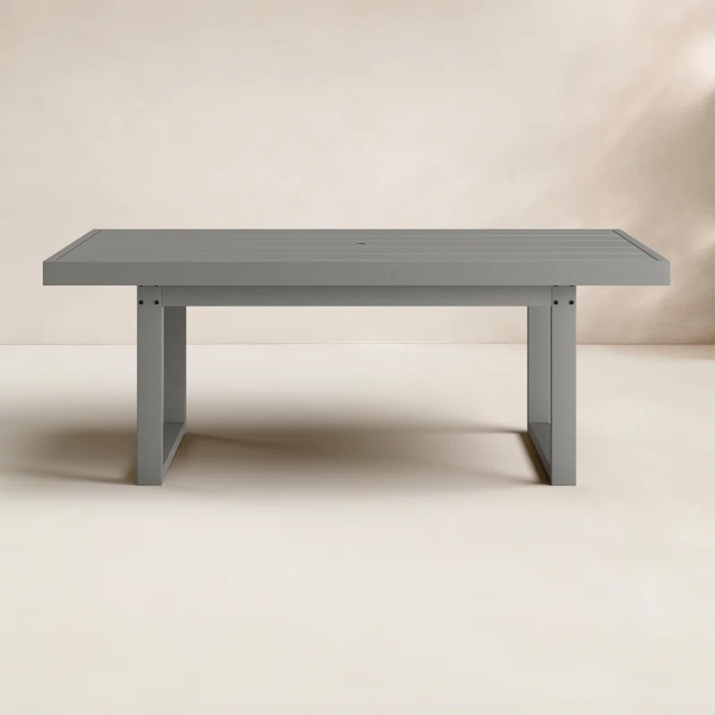 Edge Dining Table Gray