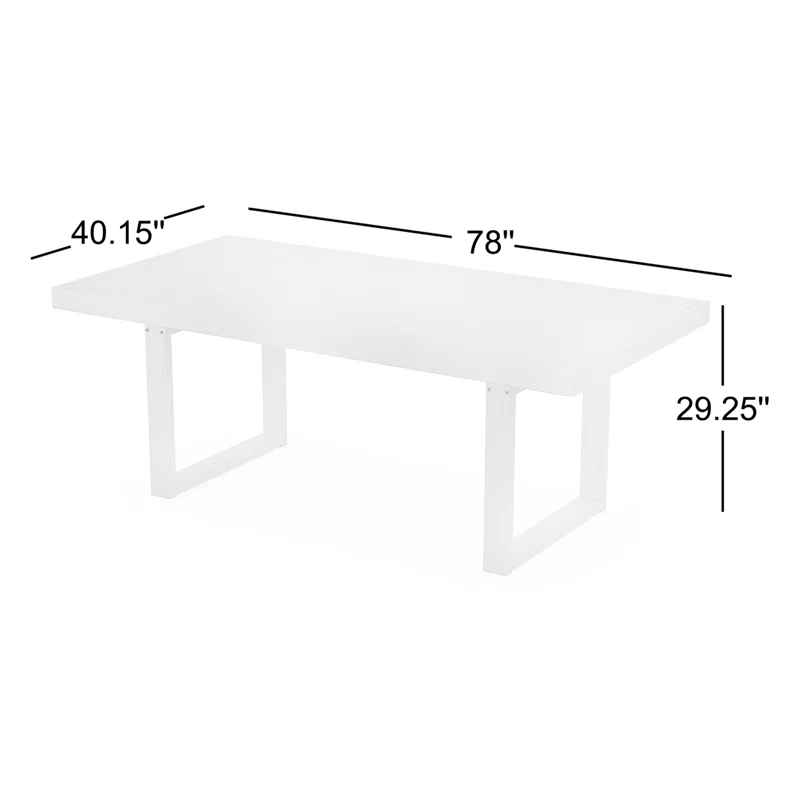 Edge Dining Table Gray