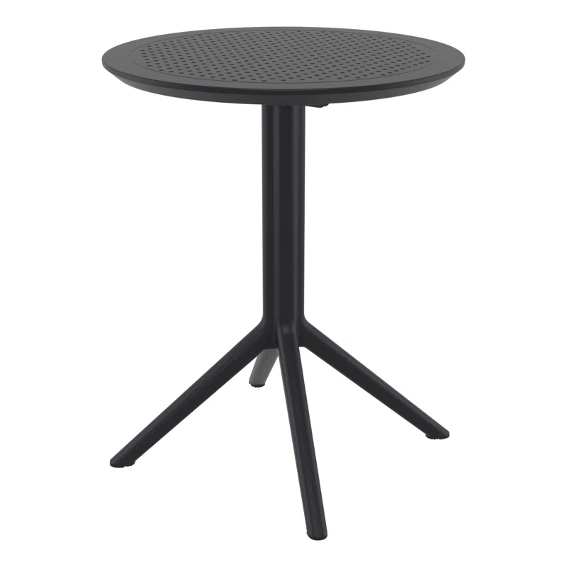 Farrah 23.6'' Round 2 - Person Bistro Set Black