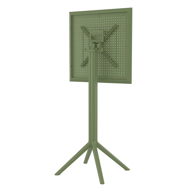 Farrah 23.6'' Resin Fliptop Outdoor Bar Table Olive Green