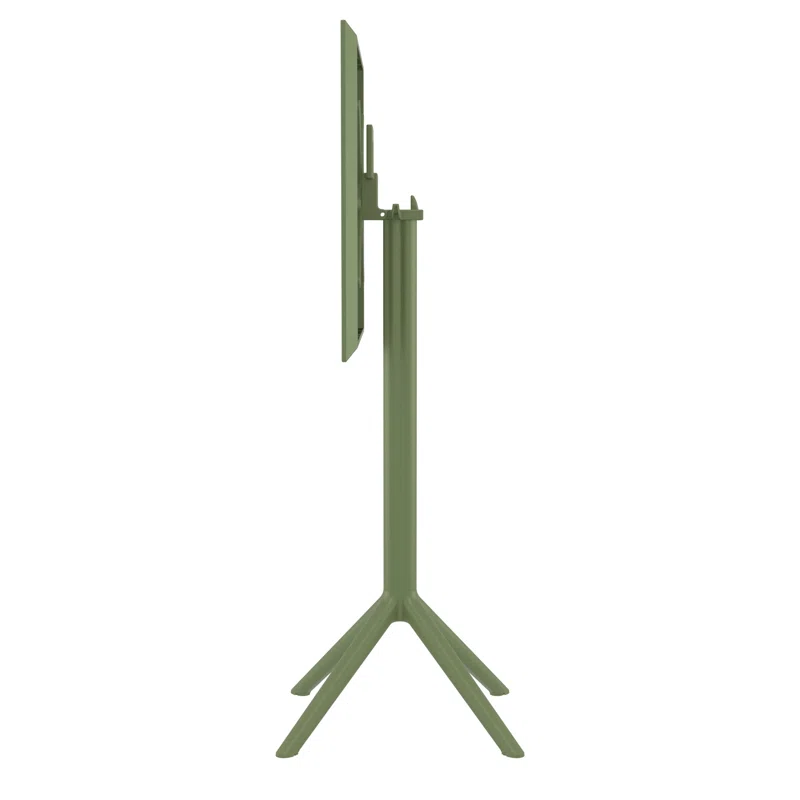 Farrah 23.6'' Resin Fliptop Outdoor Bar Table Olive Green
