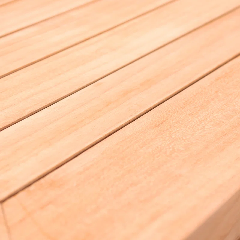 Sonoma 4 Piece Teak Outdoor Seating Group with Sunbrella® Cushions Canvas Charcoal Sunbrella® Canvas