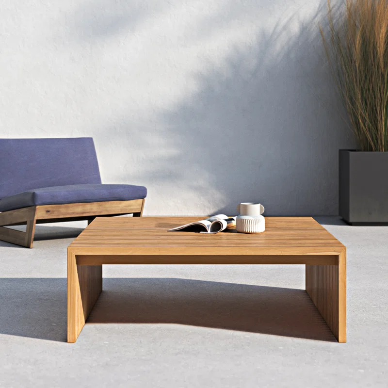 Knightly 39.5'' Teak Outdoor Coffee Table