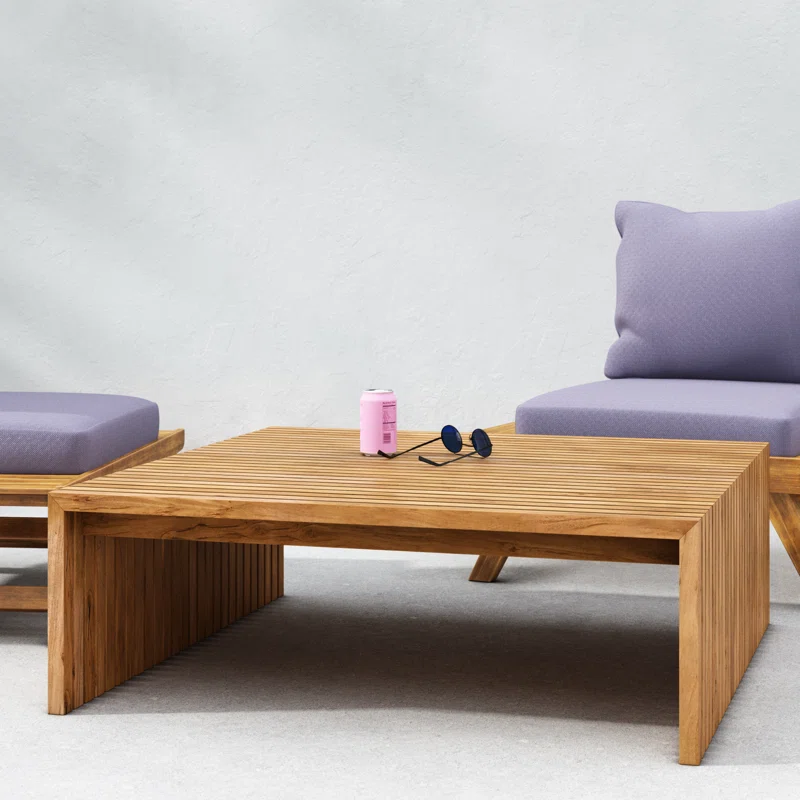 Knightly 39.5'' Teak Outdoor Coffee Table