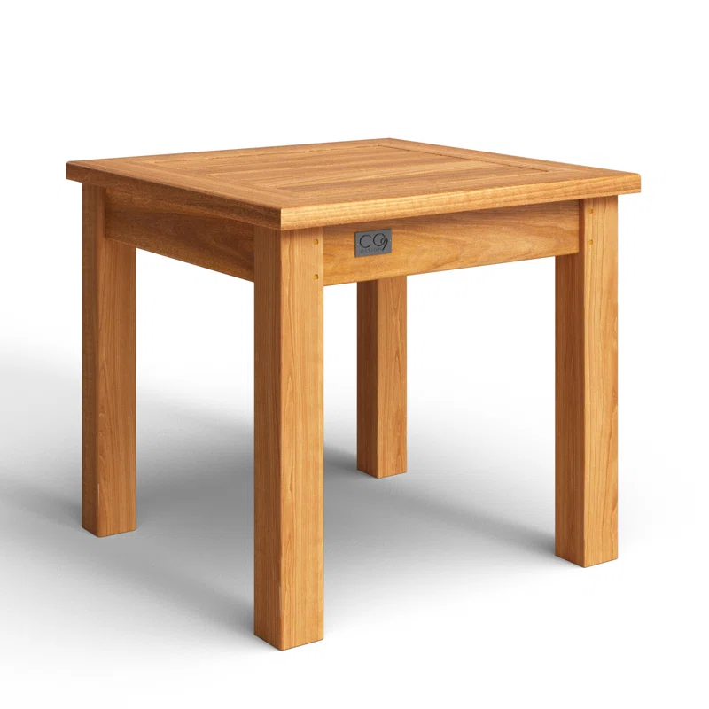 Knightly 20'' Teak Outdoor Side Table
