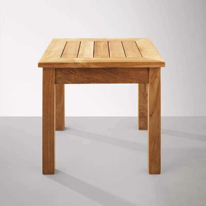 Knightly 20'' Teak Outdoor Side Table