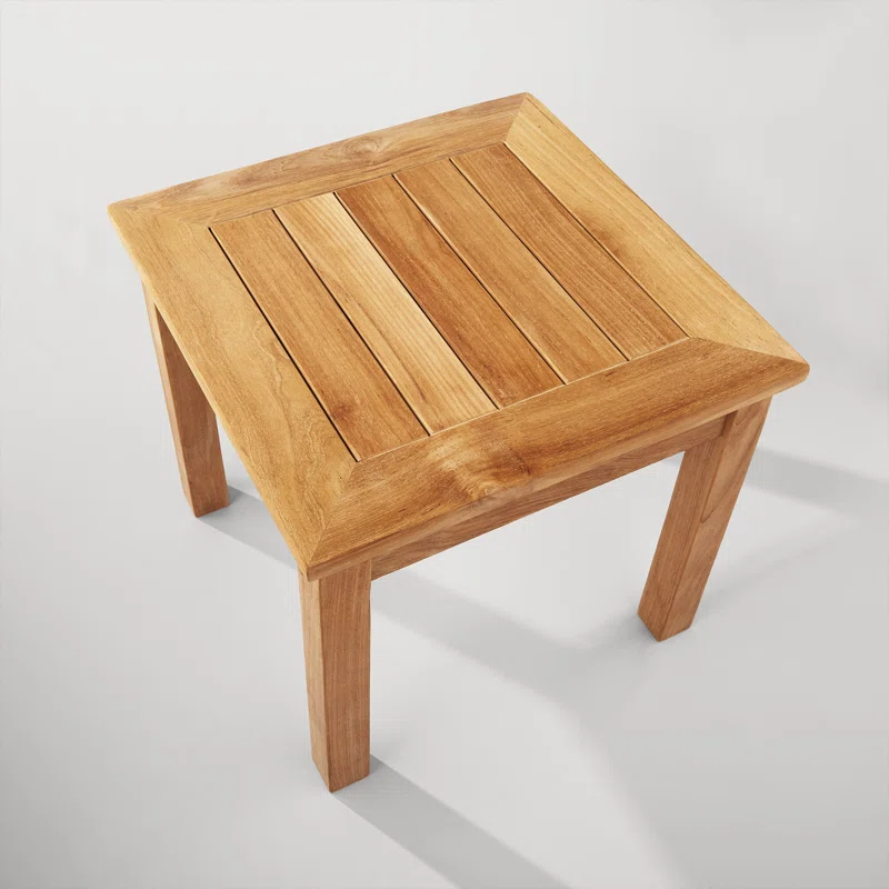 Knightly 20'' Teak Outdoor Side Table
