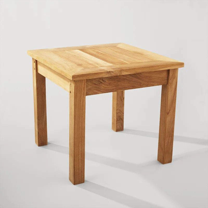 Knightly 20'' Teak Outdoor Side Table