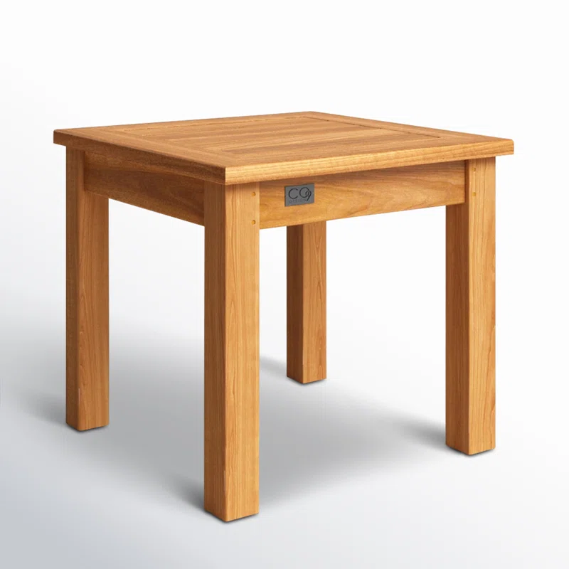 Knightly 20'' Teak Outdoor Side Table