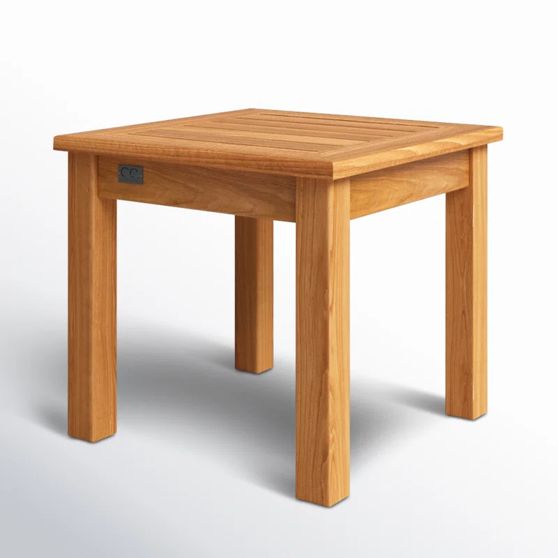 Knightly 20'' Teak Outdoor Side Table