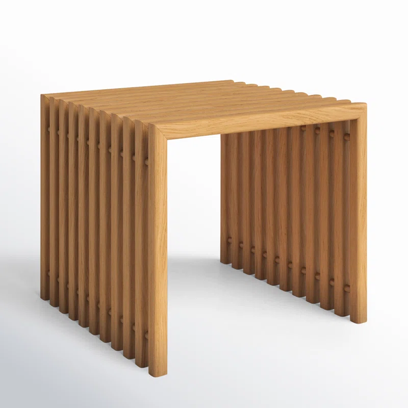 Knightly 18'' Teak Outdoor Side Table