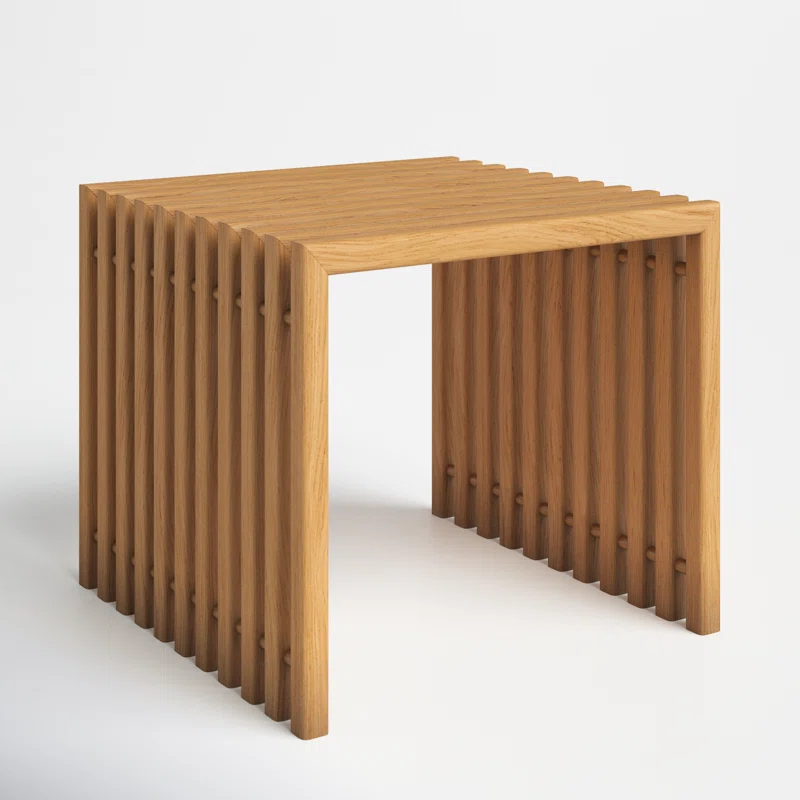 Knightly 18'' Teak Outdoor Side Table