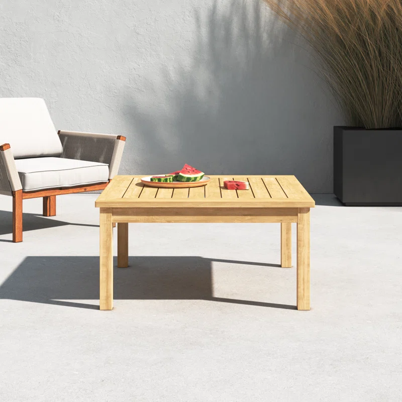 Knightly 36'' Teak Outdoor Coffee Table