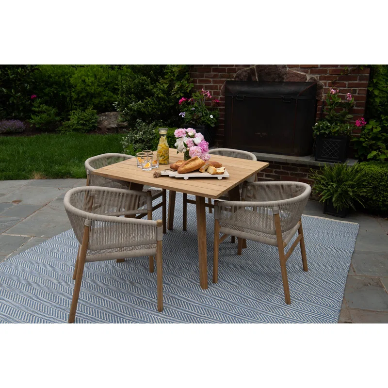 Knightly 40'' Teak Outdoor Dining Table