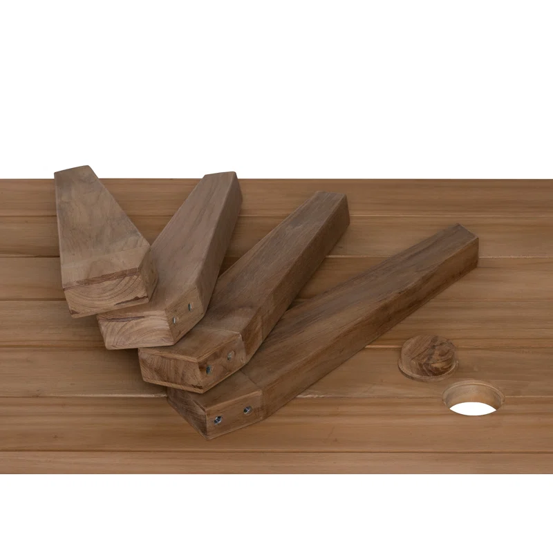 Knightly 40'' Teak Outdoor Dining Table