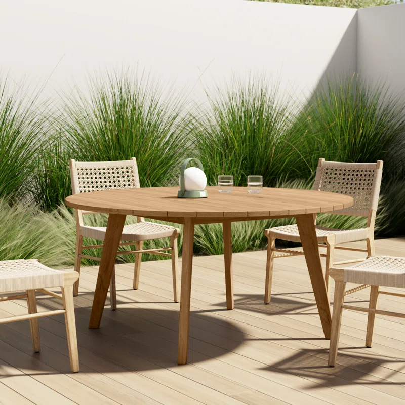 Knightly 60'' Teak Outdoor Dining Table
