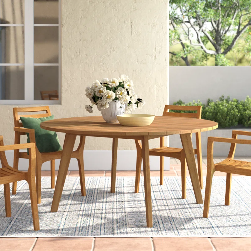 Knightly 60'' Teak Outdoor Dining Table