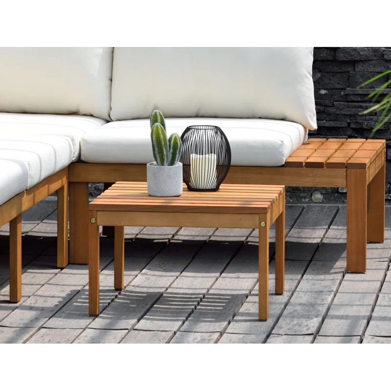 Tempo Eucalyptus 4 - Person Modular Patio Conversation Sets with Cushions White Performance