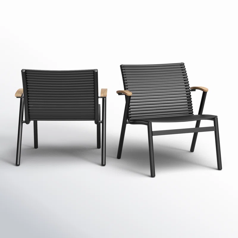 Tempo Aluminum Outdoor Lounge Chair (Set of 2)