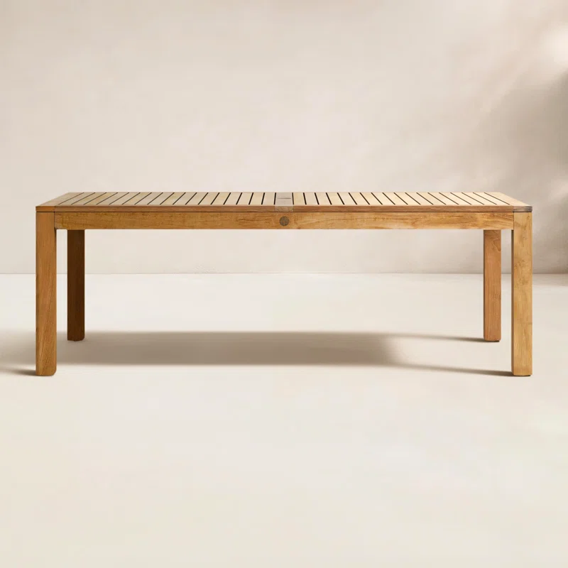 Tempo 87'' Teak Outdoor Dining Table