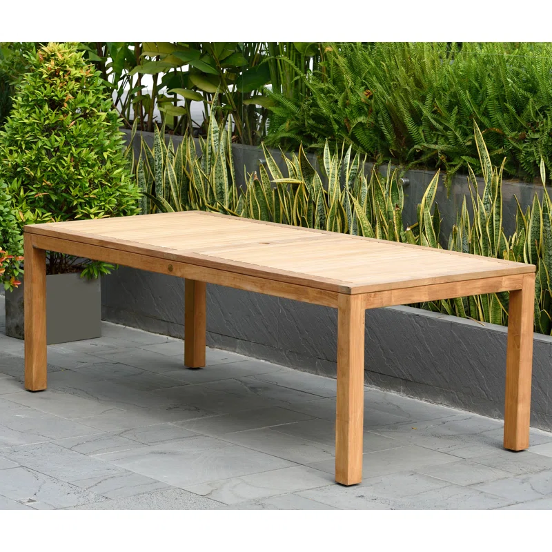 Tempo 87'' Teak Outdoor Dining Table