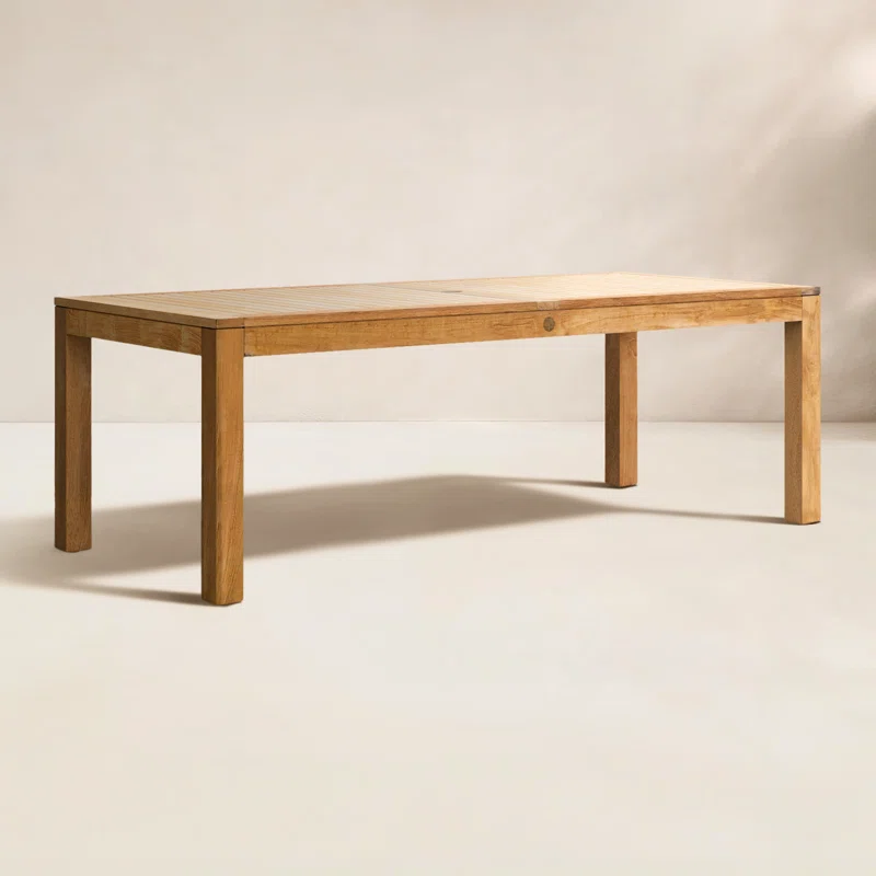 Tempo 87'' Teak Outdoor Dining Table