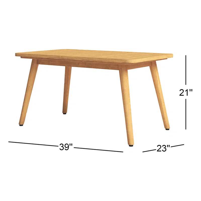 Tempo 39'' Teak Outdoor Coffee Table