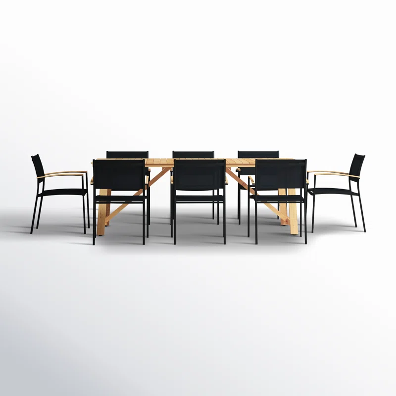 Tempo 79'' Rectangular 8 - Person Outdoor Dining Set