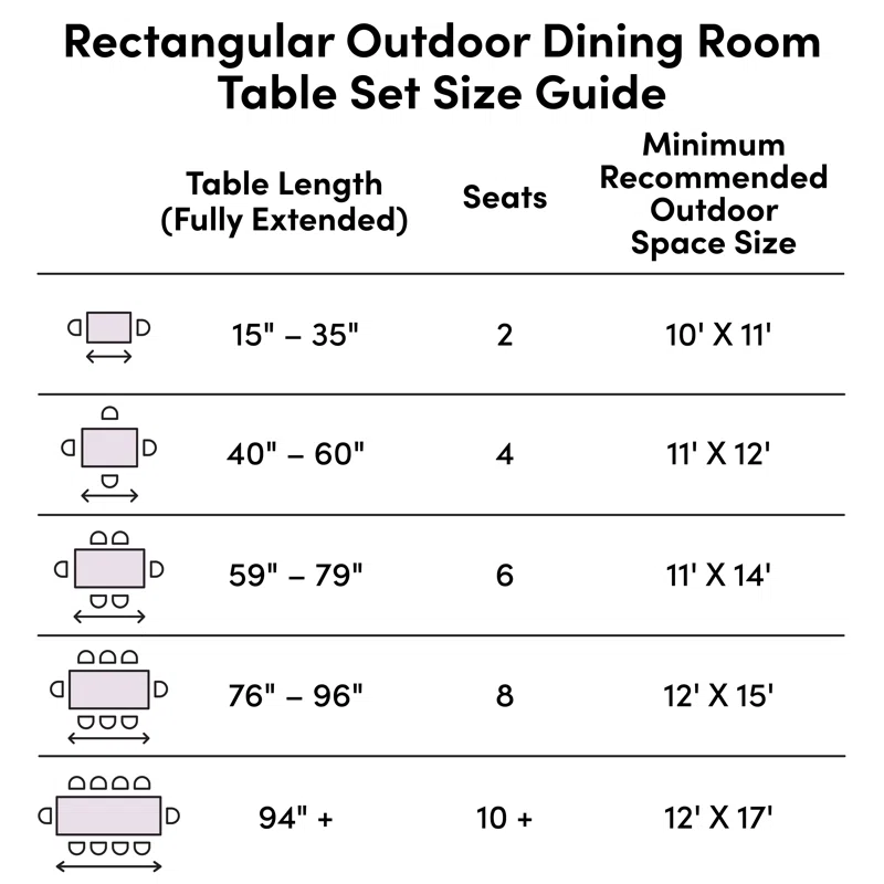 Tempo 79'' Rectangular 8 - Person Outdoor Dining Set
