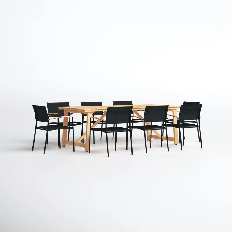 Tempo 79'' Rectangular 8 - Person Outdoor Dining Set