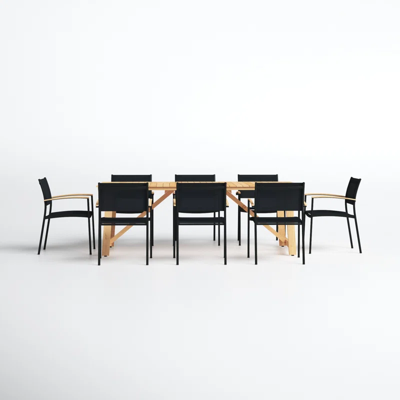 Tempo 79'' Rectangular 8 - Person Outdoor Dining Set