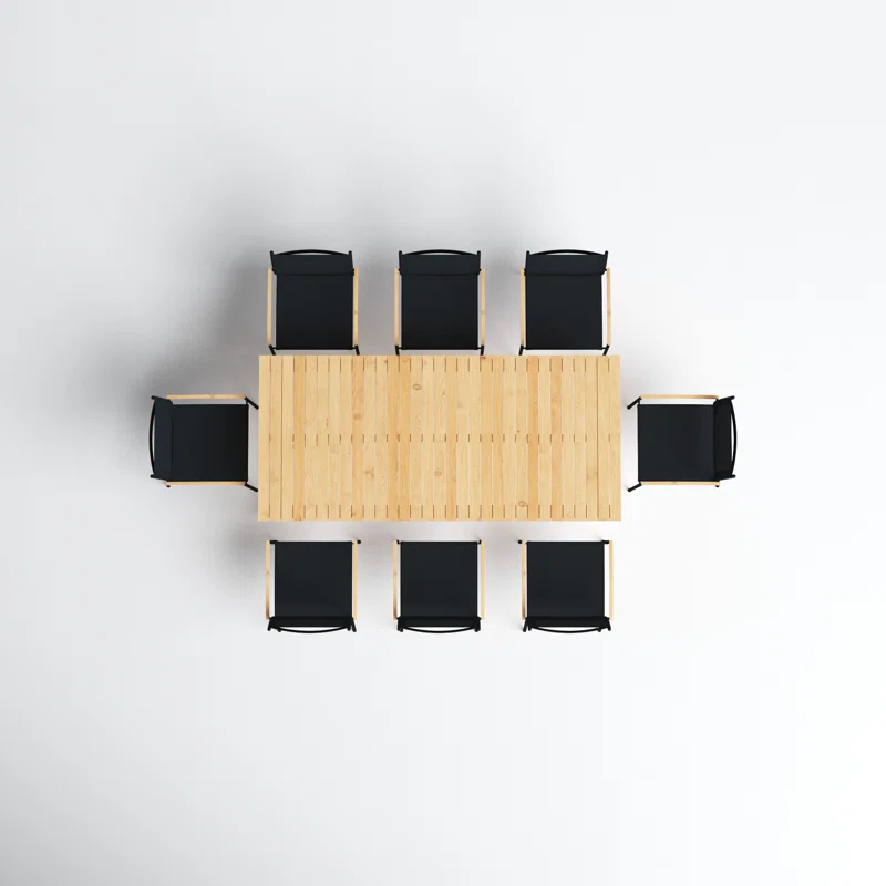 Tempo 79'' Rectangular 8 - Person Outdoor Dining Set