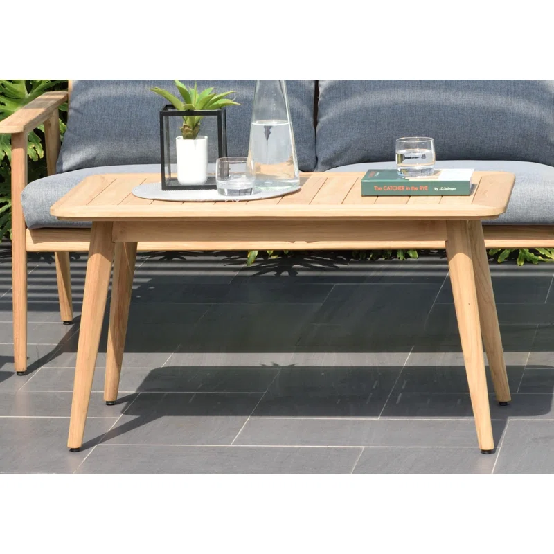 Tempo Eucalyptus 6 - Person Patio Conversation Sets with Cushions 4 Tempo Eucalyptus 6 - Person Patio Conversation Sets with Cushions