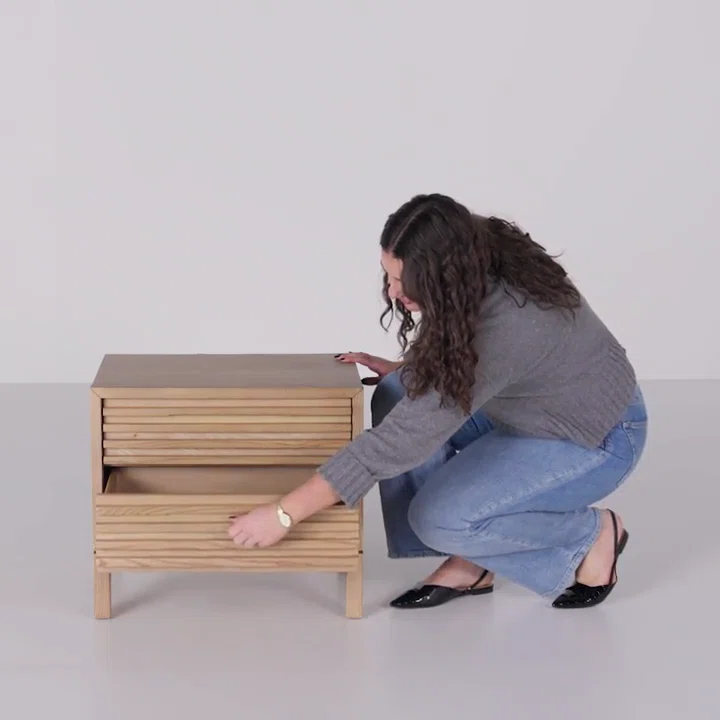 Finnian 2 - Drawer Nightstand Light Oak